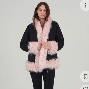 The ragged priest Fur trim coat
